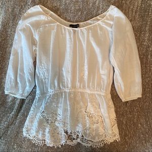 Willi Smith White Dress Top